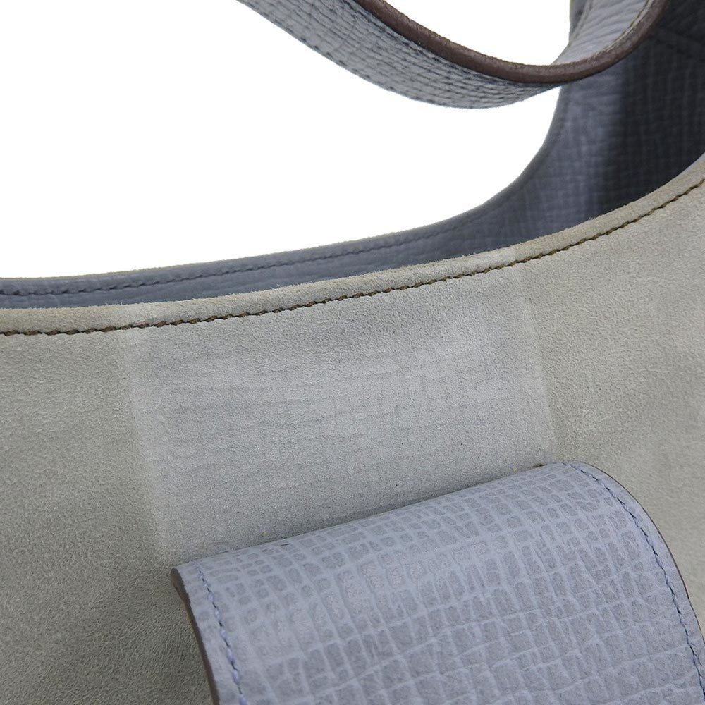 LOEWE hobo one shoulder bag suede leather light blue bicolor - Picture 9 of 10